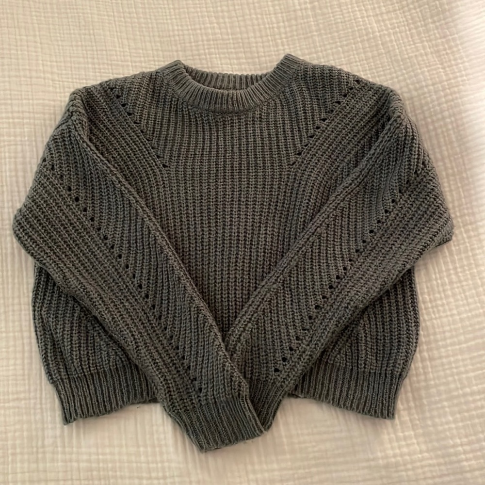 Zaful Grey Knit Sweater